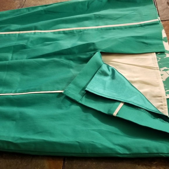 Strapless Green & white Floral Dress - Picture 7 of 8